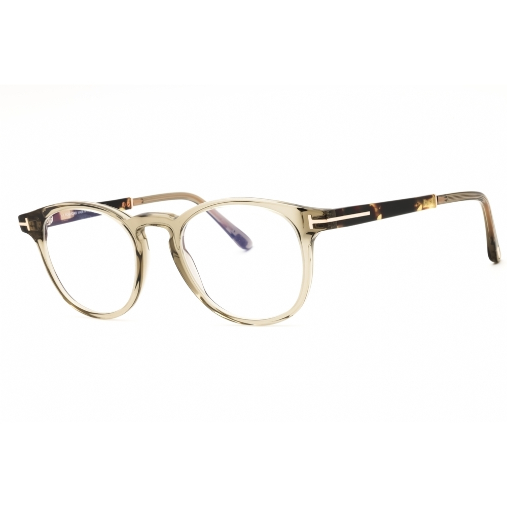 Tom Ford FT5891 Eyeglasses Light Green Acetate Round